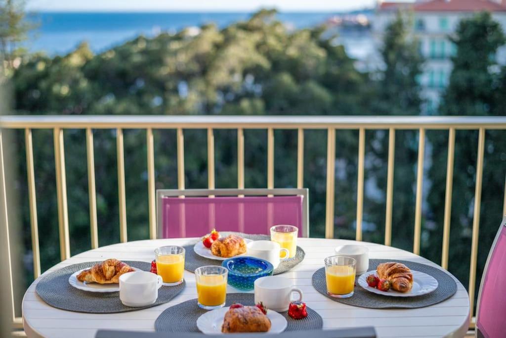 Le Fontana Rosa - Vue Mer - Terrasse - Parking Inclus Menton Eksteriør bilde