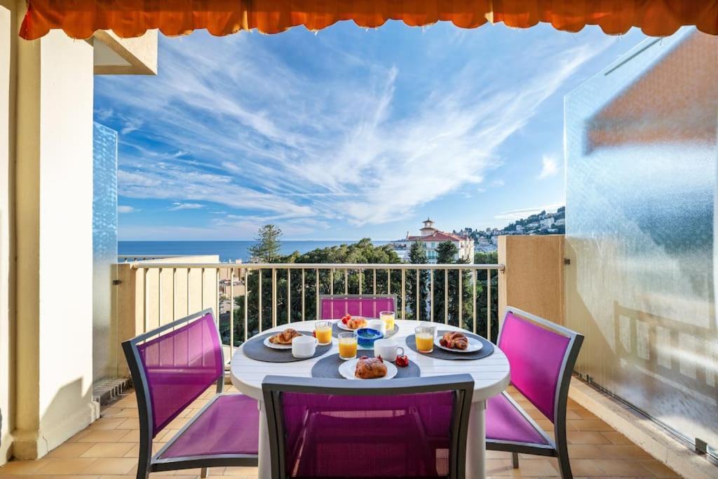 Le Fontana Rosa - Vue Mer - Terrasse - Parking Inclus Menton Eksteriør bilde